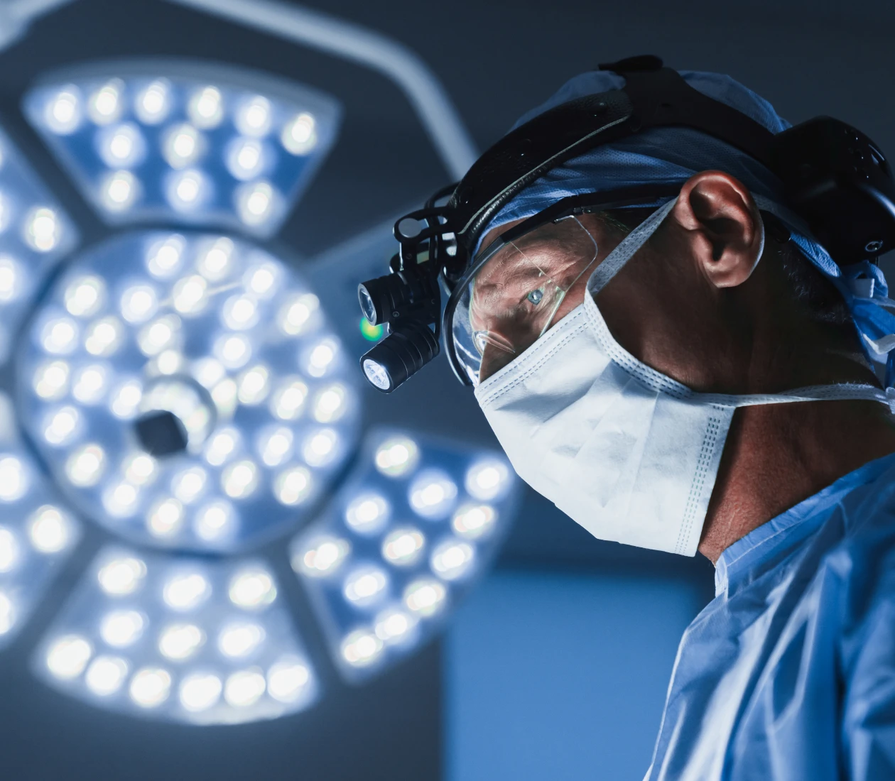 Medical professional in operating room setting